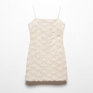 Mango Cream Floral Dress
